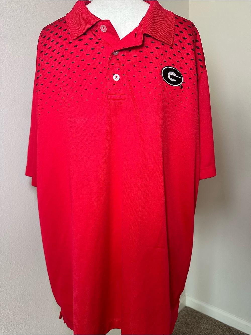 Russell Athletic Red Polo with Black 'G' Logo